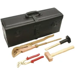 Dönges, Werkzeugkoffer, Werkzeugtasche aus Rindleder, 610 x 230 x 180 mm