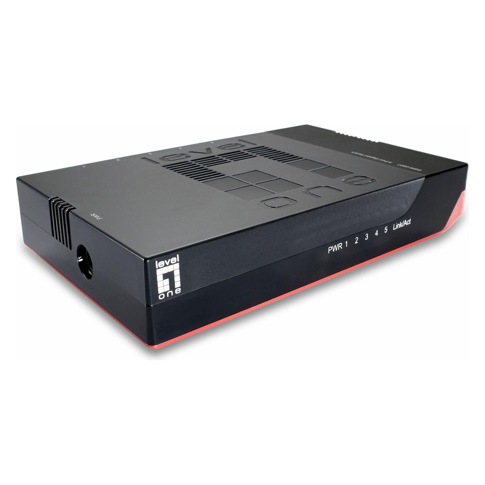 LevelOne GSW-0507 Netzwerk-Switch Unmanaged Gigabit Ethernet (10/100/1000) (5 Ports) (GSW-0507)