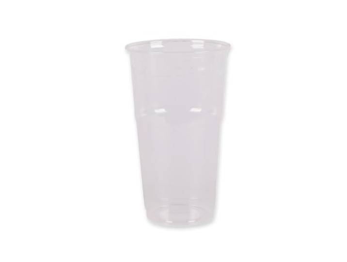 FRANZ MENSCH 1000 Stück Kaltgetränkebecher PLA, transparent, H: 13 cm, Ø: 8,5 cm, V: 400 ml, Plastikbecher, Wasserbecher, Kaltgetränkebecher