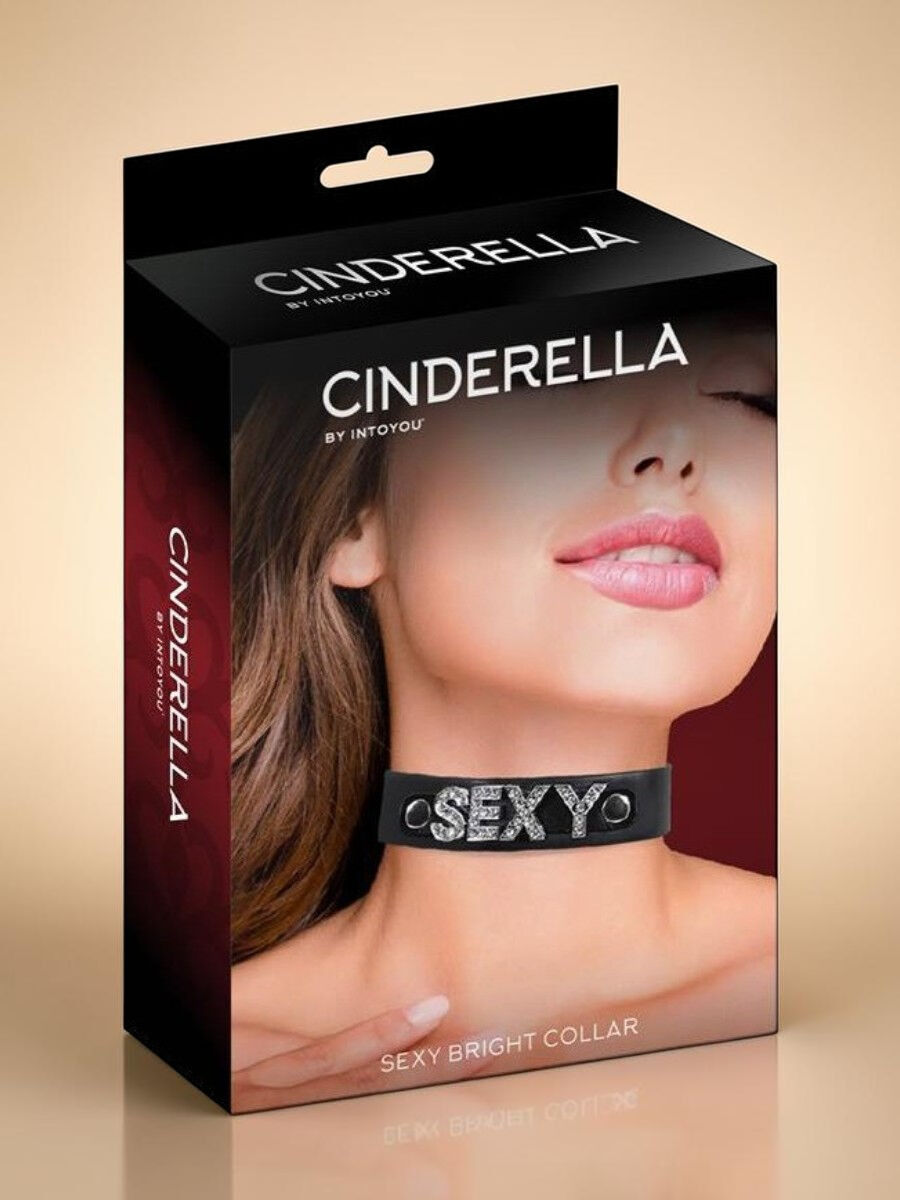 CINDERELLA Collier en cuir vegan sexy taille unique