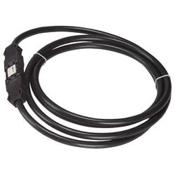Hager GKWAD03025 Verbindungskabel Netz-Stecker - Netz-Buchse Gesamtpolzahl: 2 + PE Schwarz 2.50 m 1 St. Piece