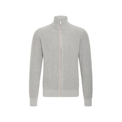 Cardigan SOLID "SOLID SDVIAN CARDIGAN", Herren, Gr. S, grau (griffin melange), 60% Baumwolle, 40% Polyester, unifarben, normal, amerikanischer Ausschnitt, Strickjacken