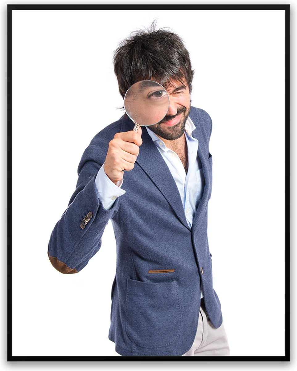 Grappige WC Poster met Glas - Hilarische Toilet Fotolijst - 30 x 40 cm