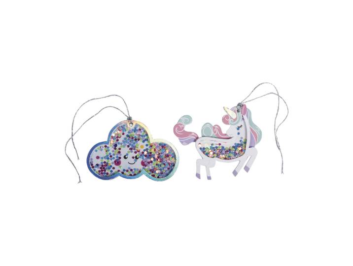 Rayher Schüttelanhänger Magical 7.5-9 × 5.8-6.2 cm 4 Stück