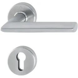 Hoppe, Türgriff + Türgarnitur, Drückerhalbgarnitur STOCKHOLM, Edelstahl matt, TS 67-72mm, Stift 8 mm