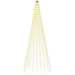 vidaXL Weihnachtsbaumbeleuchtung mit 20 LEDs 500 LEDs Warmes Weiß 42053544