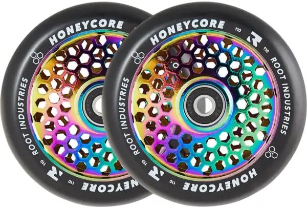 Root Industries Stunt Scooter Rollen Root Honeycore Schwarz 110mm 2 Stk. (110mm - Neochrome)
