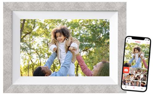 Braun Phototechnik DigiFrame 10W WiFi Digitaler WiFi-Bilderrahmen 25.7cm 10.1 Zoll EEK: C (A - G) 1280 x 800 Pixel 32GB Grau