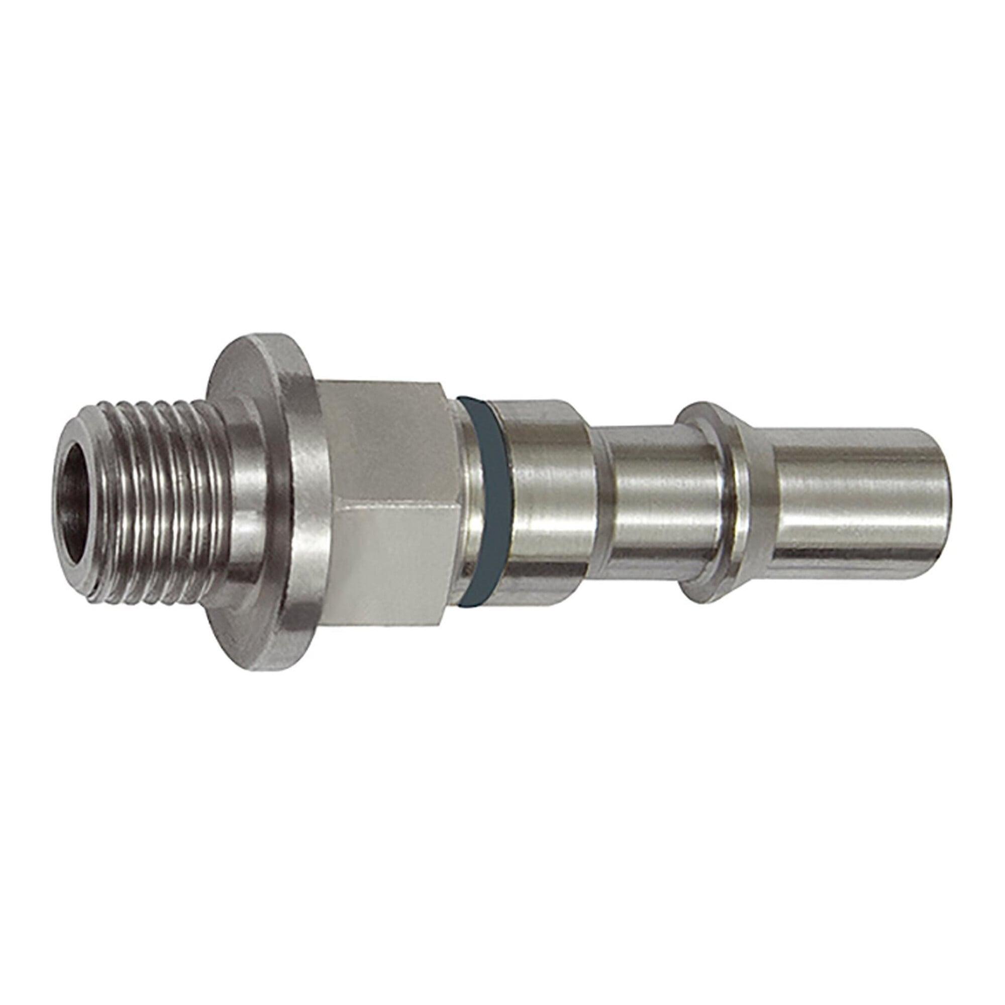 Riegler Unverwechselbarer Nippel NW 6, ISO 6150 C, G 1/4 AG, grau (426.61-GR)