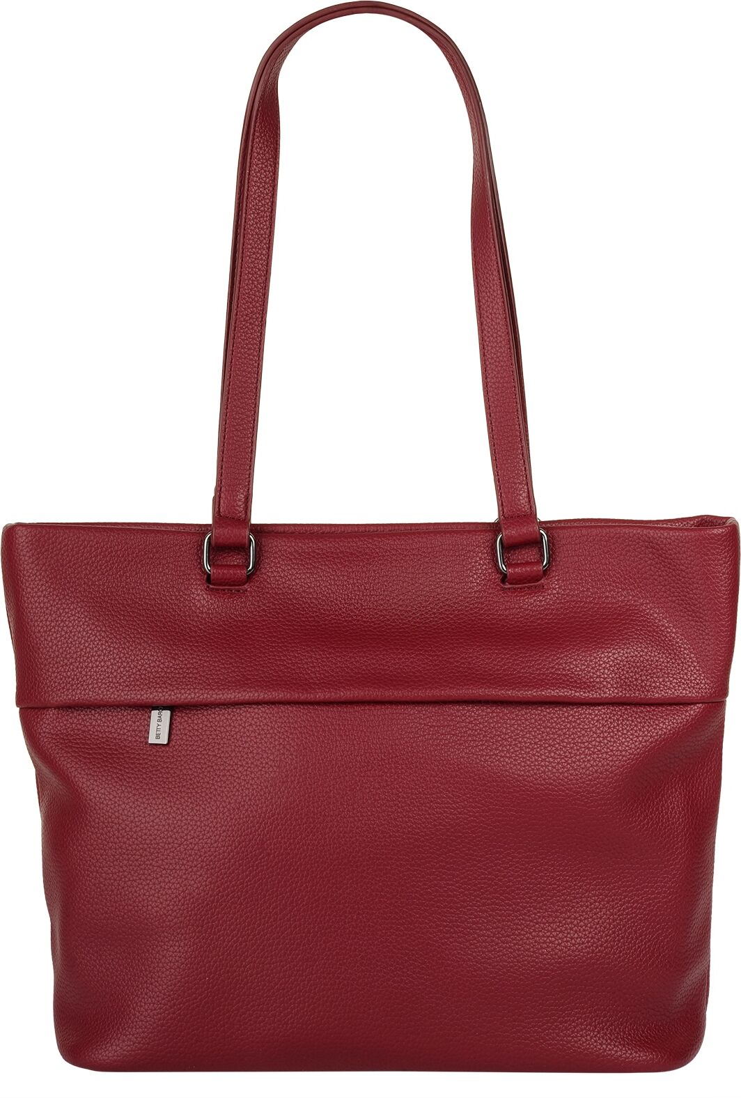 Shopper BETTY BARCLAY "BETTY BARCLAY Damen", Damen, Gr. B/H/T: 30cm x 30cm x 8cm onesize, rot, Polyurethan (PU), unifarben, Taschen Shopper rot B/H/T: 30cm x 30cm x 8cm onesize