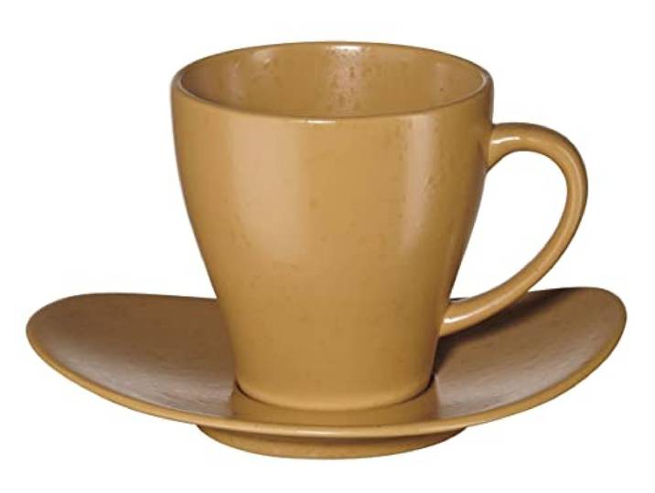 ASA Cuba Tasse mit Untertasse ocra 0,2 l