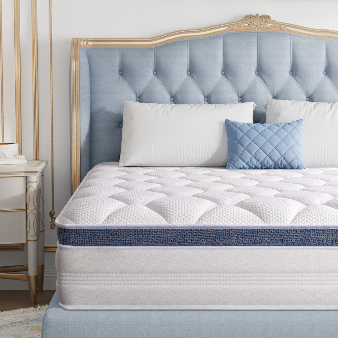 Dubidapon 22-25Cm High-Resilience Hybrid Mattress, Meium Feel,Double Size Pocketed Springs, Mattress in a Box for All Sleeping Positions Double (4'6)/22cm