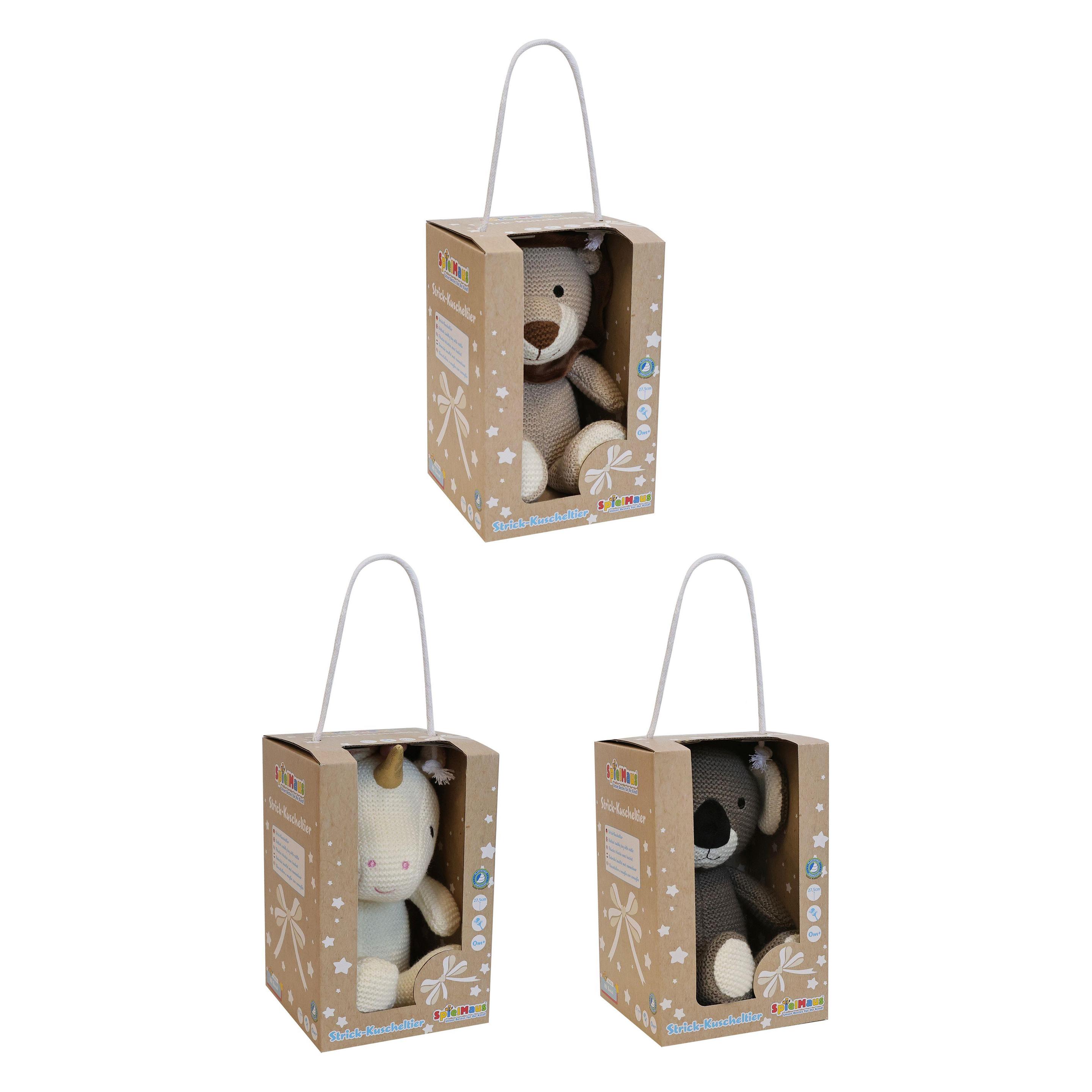 zz_ArchivedByPCD_Vedes SMB Strick-Kuscheltiere mit Rassel,3-f.s (58098894)