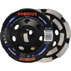 Rhodius 303416 RHODIUS DS40, Diamantschleiftopf 100 x 5,0 x 8,0 x 22,23 mm, Diamantschleiftopf, ALPHAline, für Beton DS40 1 St.
