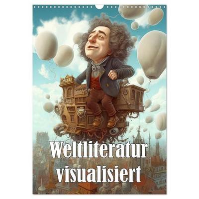 Weltliteratur visualisiert (Wandkalender 2027 DIN A3 hoch), CALVENDO Monatskalender
