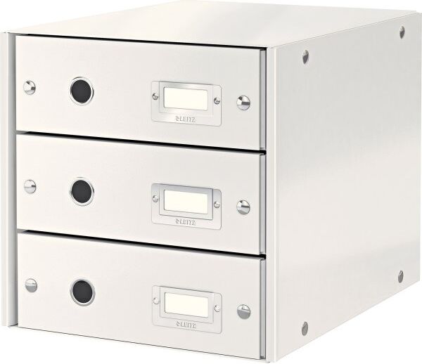 Leitz Click & Store Skuffekabinet   3 Rum   Hvid