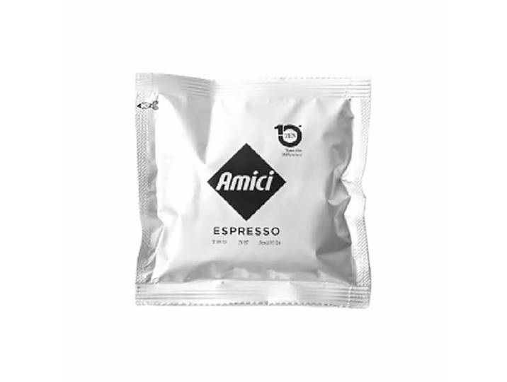 Amici Medium 50 Stk. Kaffepads – Diverse Kaffeekapseln/Kaffeepads – weiss / braun