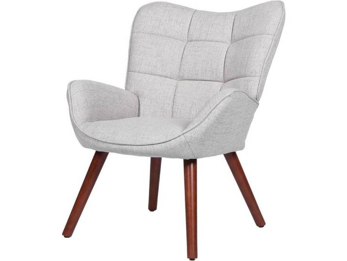 Fauteuil et Chaise avec Pieds en Métal-Chaise de Cuisine Fauteuil de salon Pour Restaurant-GRIS