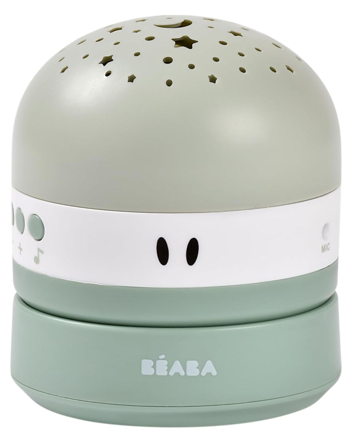 Béaba Pixie-projector nachtlampje voor baby's met sterrenhemel, 3 kleuren en 9 geluiden, saliegroen