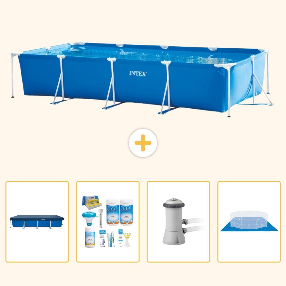 Rechteckiger Frame Pool - 450x220x84 cm - 5-teilig SCB1