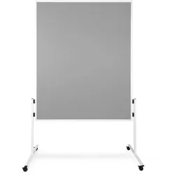Office Marshal Moderationstafel mit Rollen   Doppelseitig   150 x 120 cm   Filz