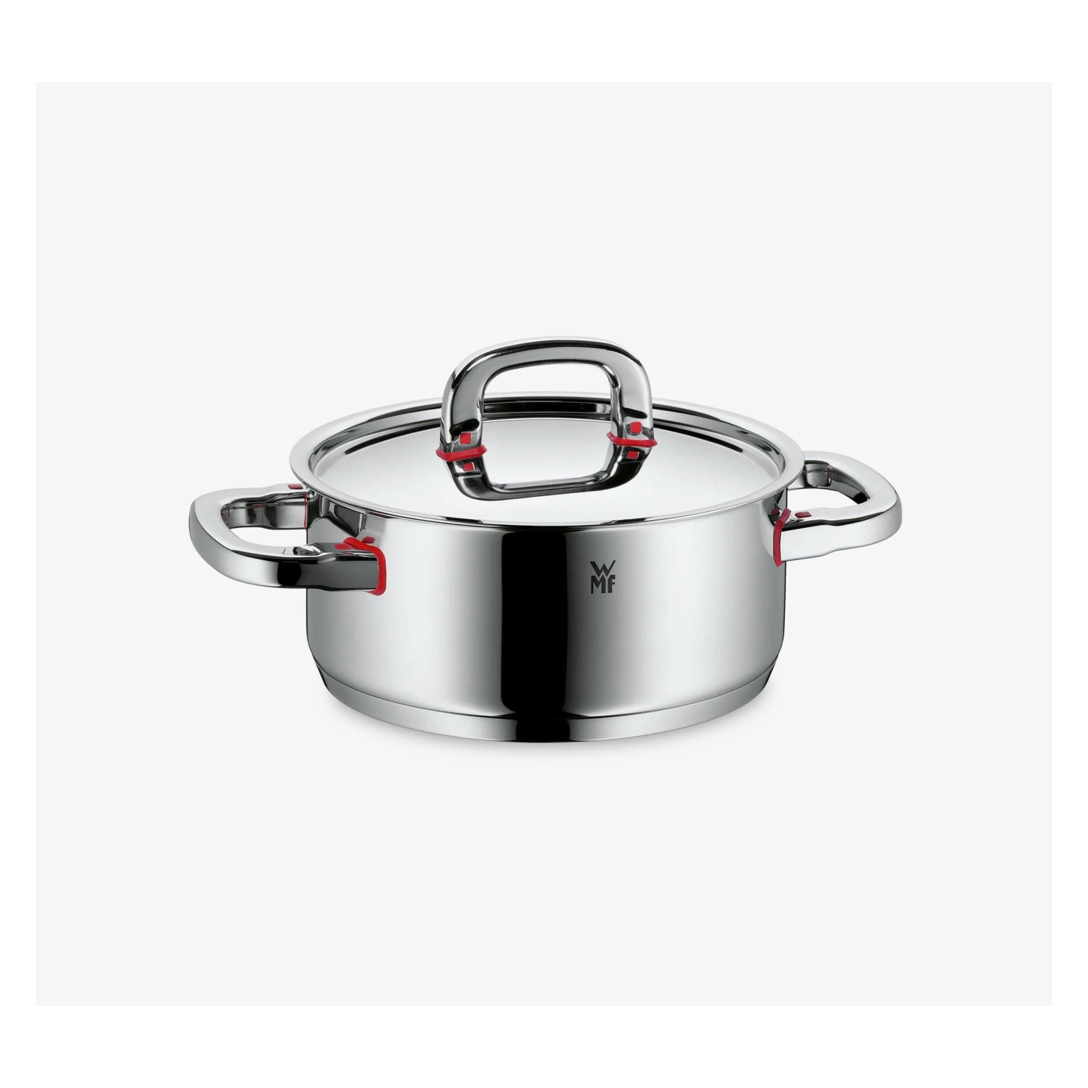 WMF Bratentopf PREMIUM ONE silberfarben (Bräter + Schmortopf, Edelstahl, 16 x 7.50 cm) (17.8816.6040)