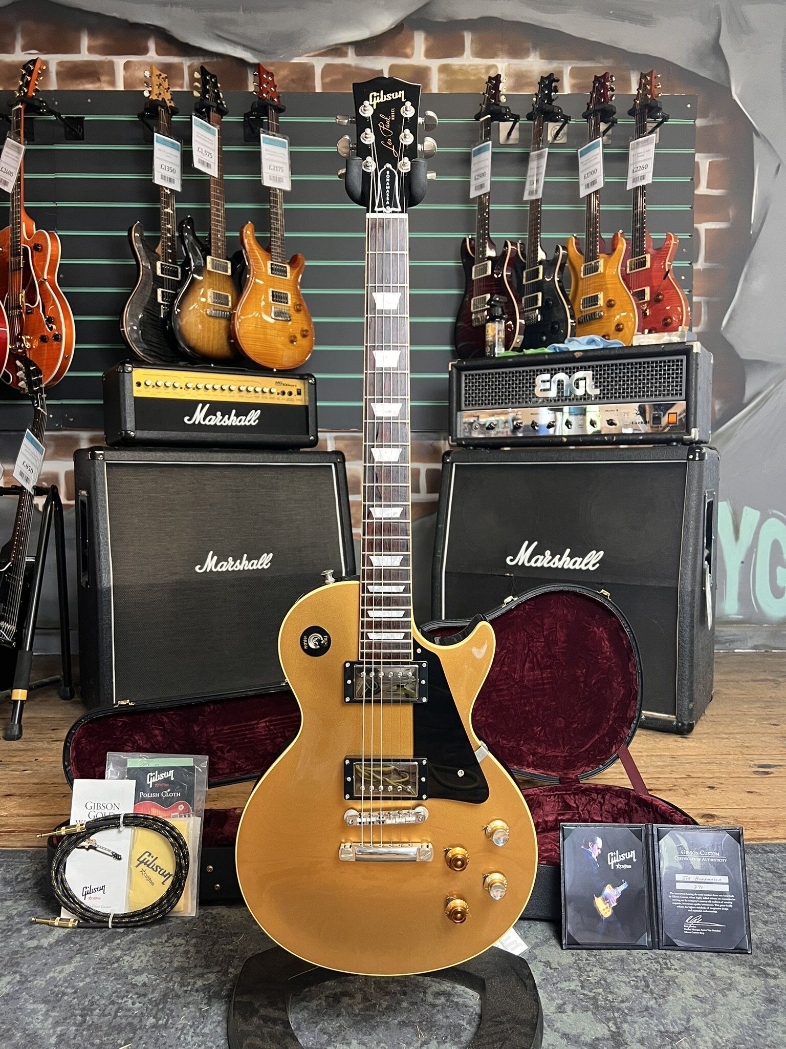 Gibson Custom Shop Inspired By Joe Bonamassa Les Paul Goldtop 2012 Signature   Goldtop - Refurbished