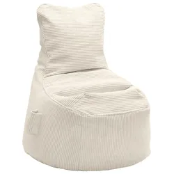 Sitzsack Cortona Cord Weiß