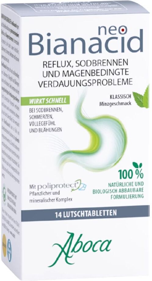 Aboca NeoBianacid Lutschtabletten Minzgeschmack bei Sodbrennen 14stk