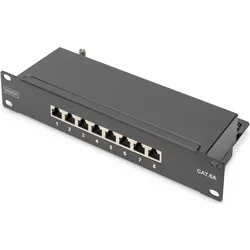 Digitus CAT 6A, Klasse E Patch Panel, geschirmt, schwarz, Server Zubehör, Schwarz