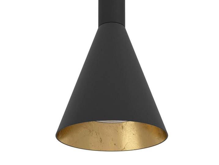 Eglo Hängeleuchte, Schwarz, Goldfarben, Metall, länglich, F, 8.5x150x113 cm, Lampen & Leuchten, Innenbeleuchtung, Hängelampen, Pendelleuchte