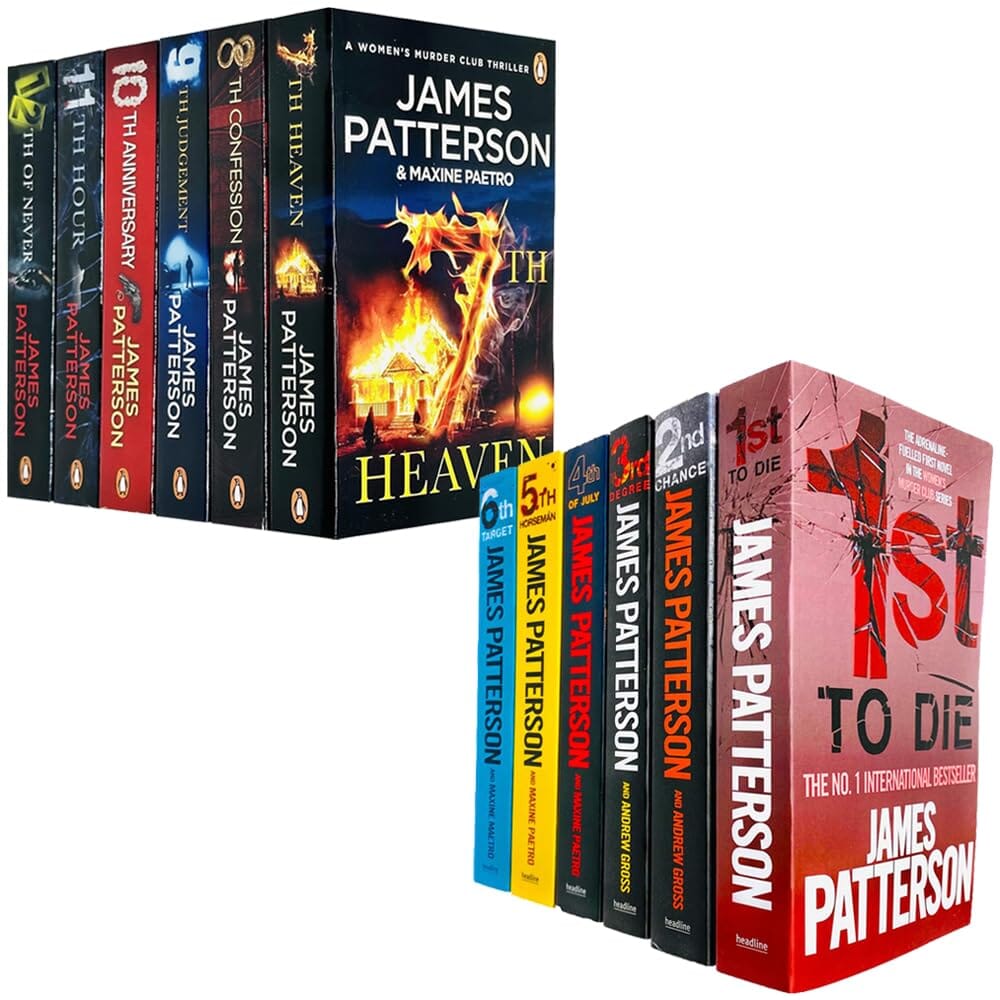 Women's Murder Club by James Patterson: Books 1-12 Collection Set - Fiction - Paperback Various