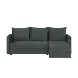 Ecksofa mit Schlaffunktion Kos Pik ¦ grau ¦ Maße (cm): B: 220 H: 88 T: 148.0