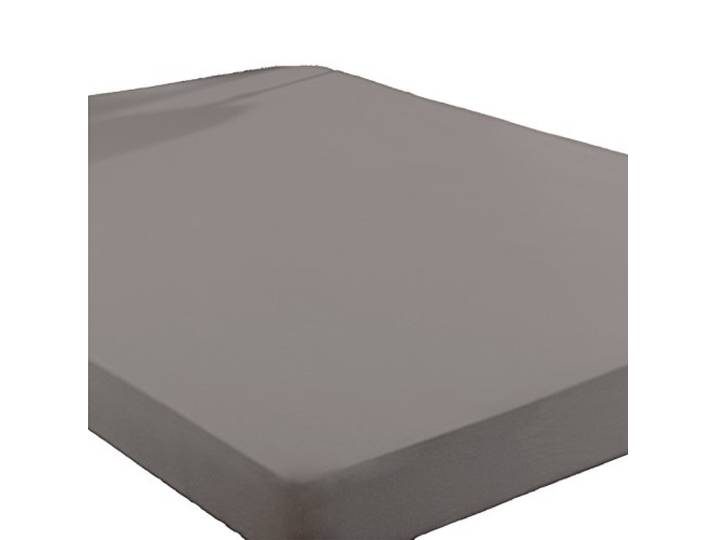Primera Spannbettlaken Mako Satin 100% Baumwolle Taupe 180 x 200 cm