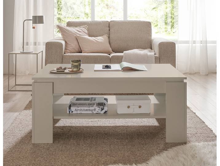 Table basse Onnil 110 x 47 x 65cm Beige