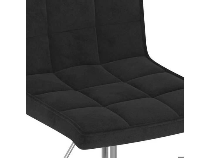 Mode Chaises pivotantes à manger lot de 2 noir velours 40x52x(102 5-117 5)cm _32267156547