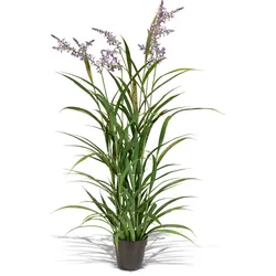 Langlebige Lavendel Kunstpflanze 9 Blüten, Höhe 150 cm