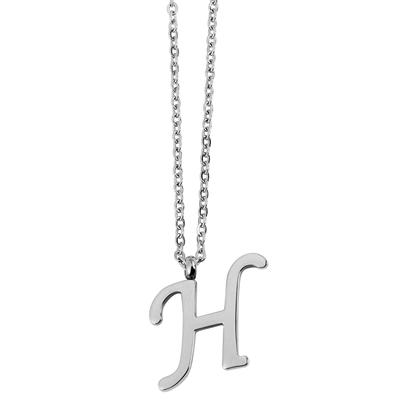 Kette ohne Anhänger ADELIA´S "Halskette mit Anhänger – Buchstabe S aus Edelstahl", silber, Halsketten, Damen, 48cm, Edelstahl, Ideal als Geschenk – dezent und elegant