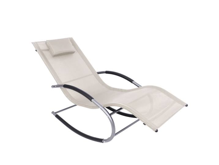 Sonnenliege Schaukelstuhl ANTIGUA beige