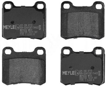 MEYLE 025 206 8713 Brake pad set