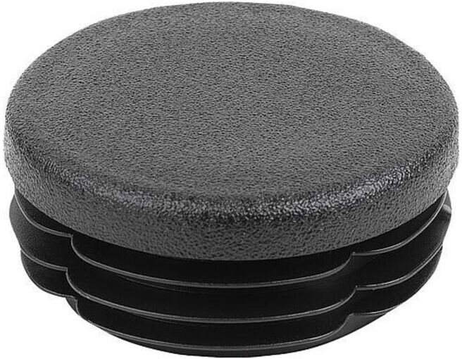 KIPP Bouchon de fermeture pour tubes ronds D=40 Polyéthylène noir Forme A (K0494.040300)