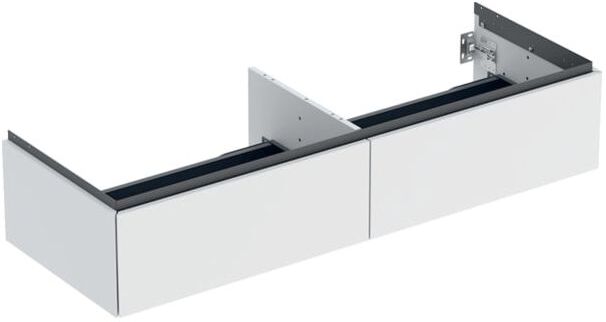 Geberit One Waschtisch-Unterschrank 505076002 133,2x50,4x47cm, 2 Schubladen, weiß/lackiert matt