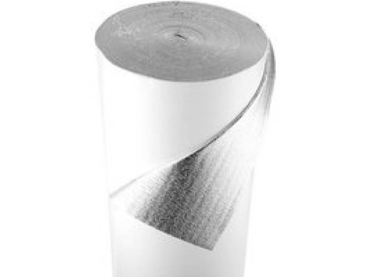 VEVOR Isolierfolie, Reflexionsfolie mit EPE-Schaumkern, 3mm, Dämmfolie 122cm x 76,2m, Aluminiumfolie + PE-Folie, wärmereflektierender Schutz, Wärmedämmrolle, Garagentore, Fenster, Wohnmobildächer