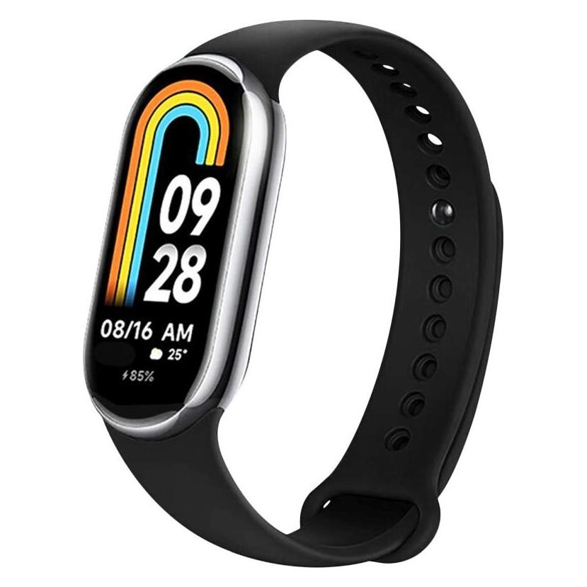 Fixed - Silicone Strap - Xiaomi Mi Band 8 / 8 NFC / 9 / 9 NFC - Black (Silicone) (FIXSSTB-1176-BK)