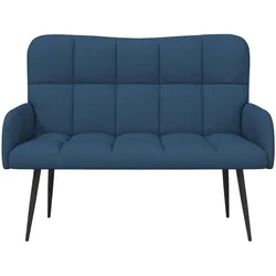 vidaXL, Sofa + Bettsofa, 2-Sitzer Sofa Blau 115 x 61 x 87 cm Stoff (2-Sitzer)
