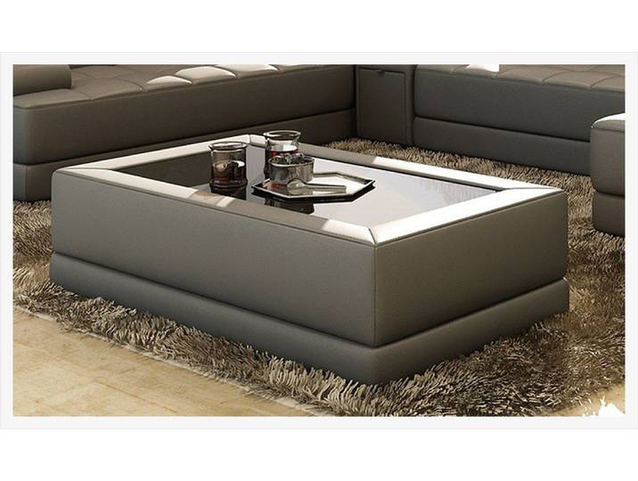 JVmoebel Couchtisch Eleganter Glastisch in Holzoptik für modernes Wohnen (Packung), Made in Europa