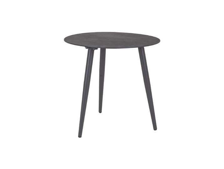 Hochwertiger Outdoor Beistelltisch „Ridley“ Ø 50 x 48 cm Anthrazit Bizzotto