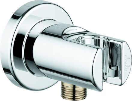 Grohe Relexa coude de raccordement mural 28628000 chromé, avec support mural pour douche