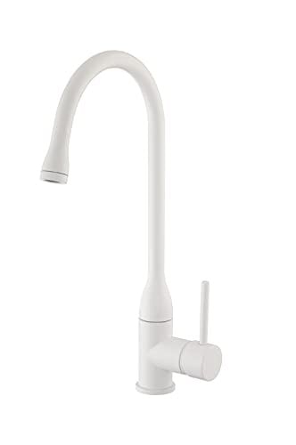 ESSEBAGNO Arum wastafelmengkraan met draaibare uitloop, mat wit