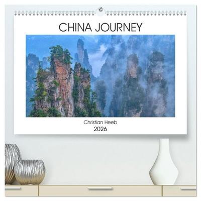 China Journey (hochwertiger Premium Wandkalender 2026 DIN A2 quer), Kunstdruck in Hochglanz